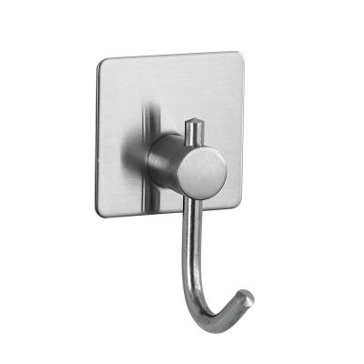 China Modern Simple Kitchen Hook Small Stainless Steel Wall Hook Serving Rack for sale