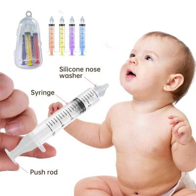 China Amazon Hot Sale 2023 Nasal Irrigator 10ml Baby Home Appliance Baby Nasal Syringe With Silicone Head for sale