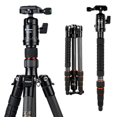 China FOTOPRO Carbon Fiber Portable Flexible Portable Foldable Professional Camera Travel Video Tripod for DSLR for sale