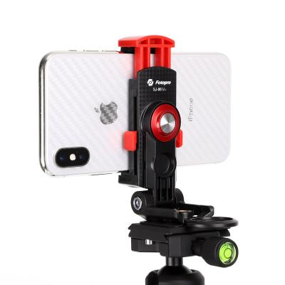 China Fotopro SJ-86M+ Plastic Phone Tripod Mount, Smartphone Holder with Clamp Quick Release Adjustable Shutterbugs for sale