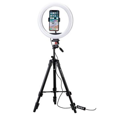 China Hot Selling Fotopro Ring Light Tripod 10 inch led ring light with 10 inch tripod stand for sale