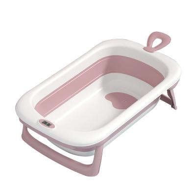 China PP+TPE Portable Plastic Baby Tub Children Newborn Folding Baby Bathtub for sale