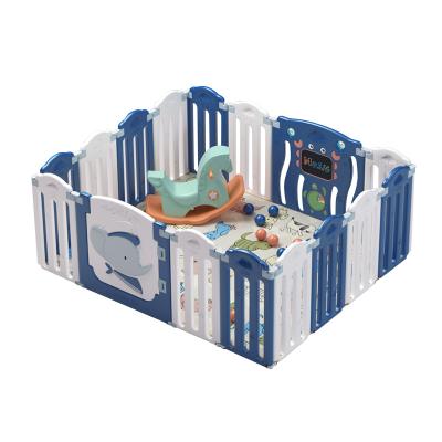 China 2021 New Design Modern Foldable Baby Fence Safety Play Pen Yard Playpens Hot Selling High Quality Plastic Folding For Kids for sale