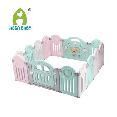 China Modern Baby Plastic Playpen For Kids Safety Activity Play Fence Kids Playground Infants Play Fence for sale