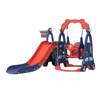 China 0-6 Years Old Baby Paradise Indoor Swing Plastic Slide With Basketball Stand Wholesale for sale