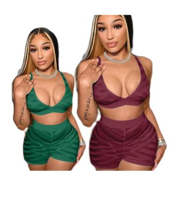 China 2022 summer custom logo women's breathable mesh homewear see through luxury sexy two piece loungewear women sets for sale