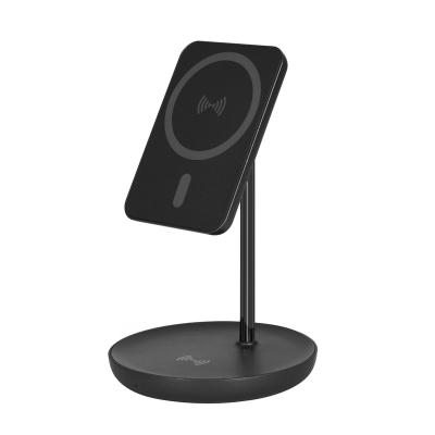 China 2021 new products mobile phone wireless charger 2in1 for iphone 12 wireless charger for wireless airpods for sale