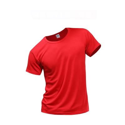 China Wholesale Custom Gym QUICK DRY T-shirt Sports Workout Fit Suit Muscle Print Spandex Running Fitness Tee Shirt Men for sale