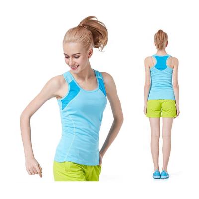 China Breathable Tank Tops Women Sports Vest Yoga Sleeveless Crossover Gym Tops Sports Fitness Vest Tops for sale