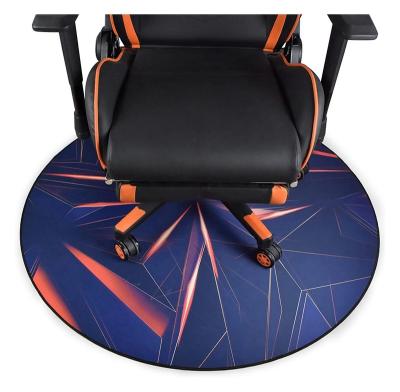 China Hot Selling Anti Slip Rubber Anti Slip Around Waterproof Desk Mat Gaming Computer Chair Mat For Living Room for sale