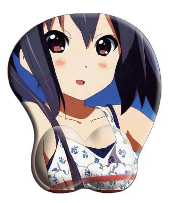 China PASSIONATE Three-Dimensional Guard Cute Mouse Pads China Manufacturer 3D Breast Anime Mouse Pad Silicone Wrist Guard for sale