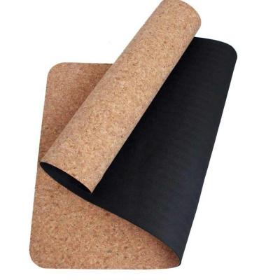 China Other Custom Printed Eco Anti Slip Cork Rubber Foldable Yoga Mat for sale