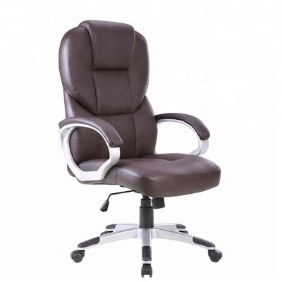 China Chrome Base Executive Quality Hign Chair Executive Office Chair PU Ergonomic Chair for sale