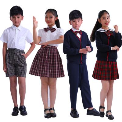 China High Quality School Custom Design British Style Kids Custom School Uniform for sale