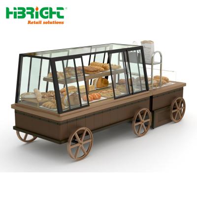 China New and strong durable display cabinet style customized bread rack for sale for sale