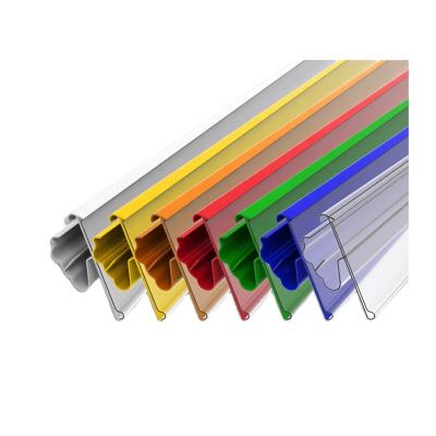 China Easy Installation Plastic Supermarket Shelf Data Strip Label Holder Price Tag Holder for sale