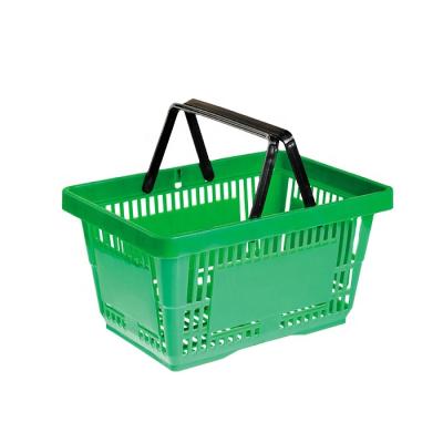 China Multi Sizes And Types Plastic Shopping Basket With Handle HBE-B-5 for sale