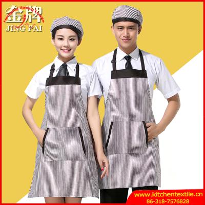 China Alibaba Supply Fashion Style Chef Apron Kitchen Restaurant Eco - Friendly Bar for sale