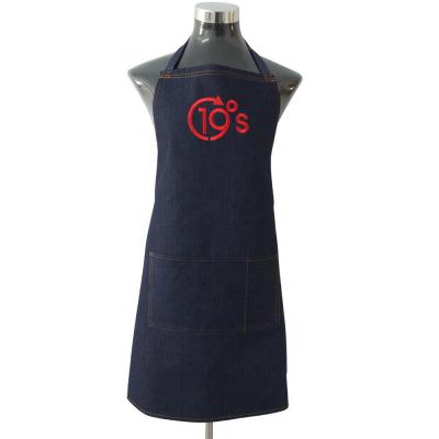 China High Quality Soft Denim Work Apron With Embroidery Logo From Hebei China for sale