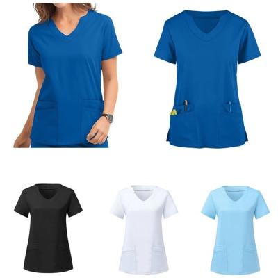 China manufacturer direct selling Anti-wrinkle - Pleating Super Design Uniforms Stretch Spandex Hospital Nursing Scrubs Hospital Uniforms Jacket for sale