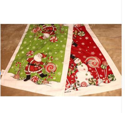 China Father's New Christmas Cotton Towel Compressed Snowman Cut Pile Face Towel Tea Towel 100g Friend's Gift 64x41cm for sale