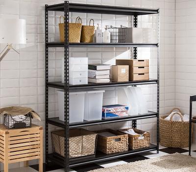 China Multi Color Industrial Metal Shelving System / Metal Garage Shelves Long Lifespan for sale