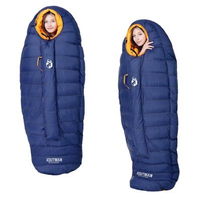 China Wholesale Outdoor Camping Sleeping Bags Hybrid Type White Goose Down Sleeping Bag -40 for sale