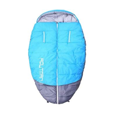 China Large Size Pancake Style Space Sleeping Bags Large Picnic Waterproof Outdoor Mat Camping Sleeping Bag Floor Mat For Fat People for sale