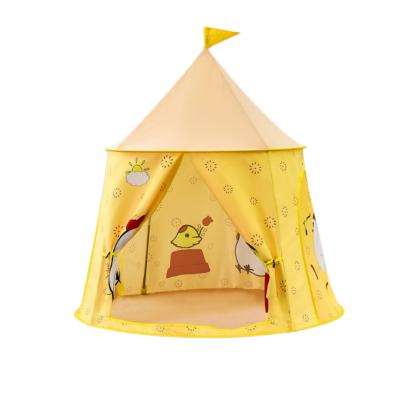 China Trigone/V-type ground nail chicken cartoon children circus tent kids cute animal noise up play tent for kids for sale