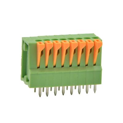 China KAIFENG 2.54 Mm Pitch Connector ,  Top Entry PCB Spring Terminal Connector for sale