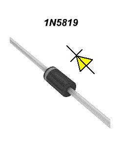 China Generator Schottky Barrier Rectifier Diode 40V 1A Hot Carrier Diode With DO-41 Case for sale