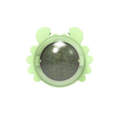 China Viable Fashion Crab Shape Pet Catmint Ball Toy Best Price Rotatable Catnip Ball Cleaning Interactive Toys for sale