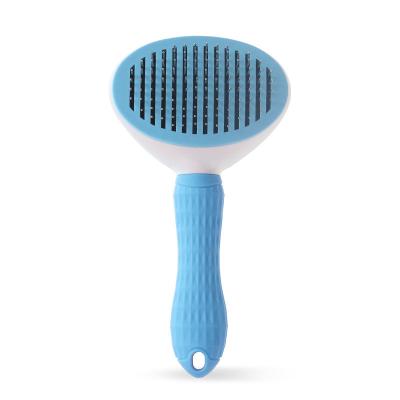 China Pet Comb Stainless Steel Needle Comb Stainless Steel Needle Comb Cat Hair and Cat Hair Removal Floating Hair Viable Skin Care Cleaning Brush for sale