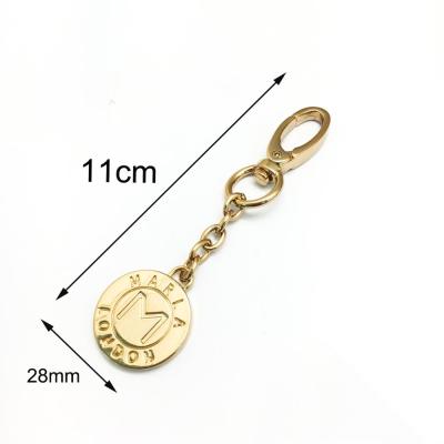 China For Bags Bag Accessories Zinc Alloy Metal Chain Label Mark Logo Tag for sale