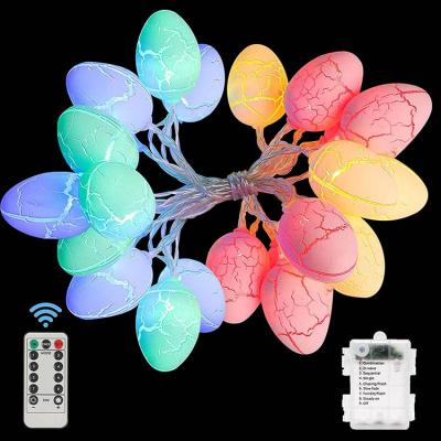 China String Light Easter Eggs Easter Decorations 20 LED Modes 8 Waterproof Battery Operated Fairy String Lights With Remote Control, Easter Egg De for sale