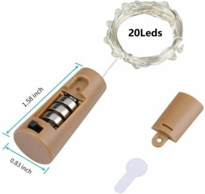 China String Bottle Light Copper String Lights 20 LED 2M Cork Shaped Light Warm White Fairy Wine for sale