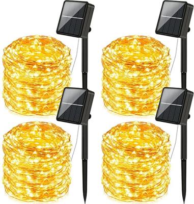 China String Light 200 LED Solar Powered Fairy Lights With 8 