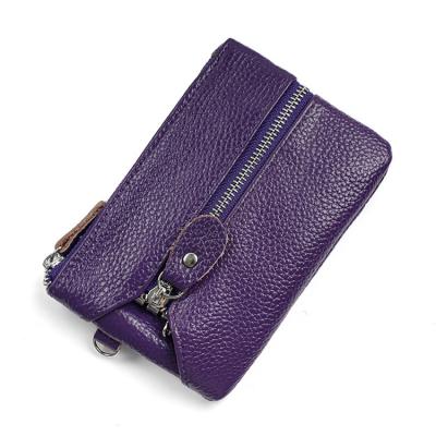 China RFID Holder High Quality Key Wallet Zipper Car Key Leather Wallets for sale