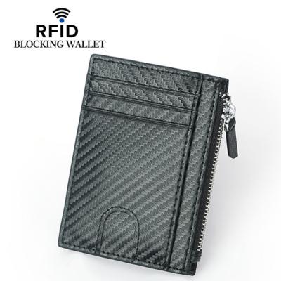 China Direct Selling RFID Rfid Wallet Card Holder Leather PU Card Holder Wallet for sale