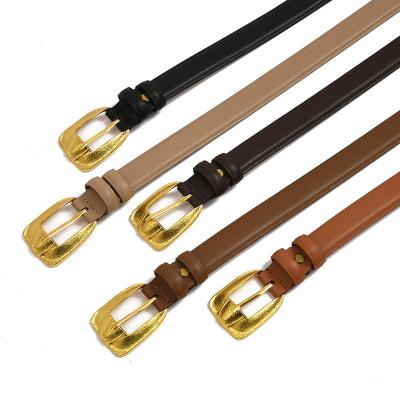 China 2022 Comfortable Fashion Casual Women's Belt Simple Lady Leather Belt Simple Alloy Buckle Genuine Leather Belt for sale