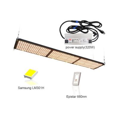 China Miejiu Energy Efficient 320w Led Grow Lamp Full 3000k 3500k, LM301H 288 PCB Boards Mix Epistar660 For Vertical Planting for sale