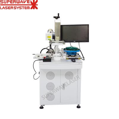 China Laser Marking Fiber Laser Video Positioning Marking Machines 20W With Vibration Plate For Sale for sale