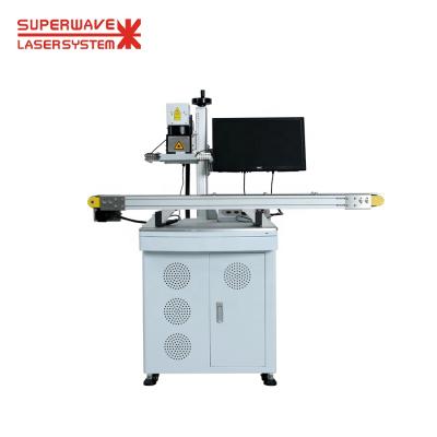 China Laser Marking Laser Print Logo Marking Machine 20W Laser Visual Positioning Marking Machine For Metal Plastic for sale