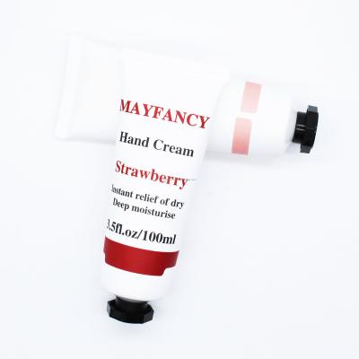 China Factory Wholesale MAYFANCY Whitening Moisturizing Strawberry Scent Hydrating Hand Cream for sale