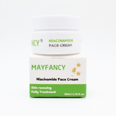 China Factory Mayfancy OEM ODM Anti Aging Skin Care Moisturizing Whitening Anti Wrinkle Vegan Niacinamide Anti Aging Brightening Face Cream for sale