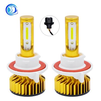 China High Power Car Led Headlight 50W 6000lm F2 Car Led Bulb h4 h7 h10 h8 h13 DOB Led Chip Universal for sale