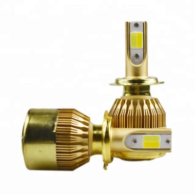 China Auto industry factory wholesale c6 h4 auto accessories led headlight bulb H7 car parts auto headlight modified lamp for sale