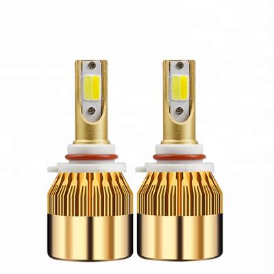 China cheap aluminum alloy c6 car led headlight fog light high beam super bright lamp bulb mini highlamp H7 led bulb kit for sale