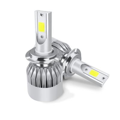 China Aluminum auto car led bulbs head lamp h4 h7 C6 led headlight for sale