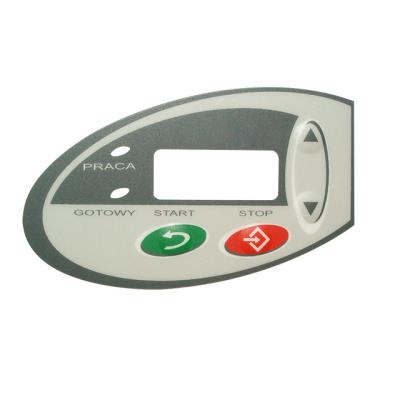 China Custom Medical Device Graphic Overlays Membrane Switch Embossing Matt Panel Waterproof Membrane Button for sale